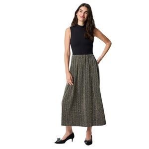 J.Crew Sparkle Mock Neck Midi Dress, Medium